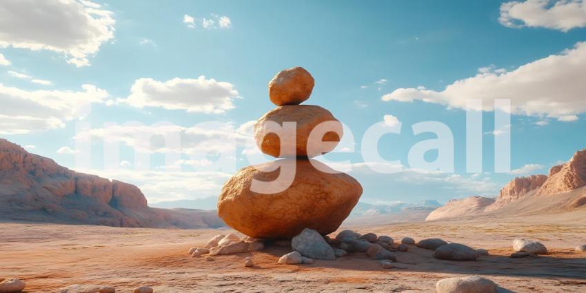 Balanced Rocks Desert Serenity
