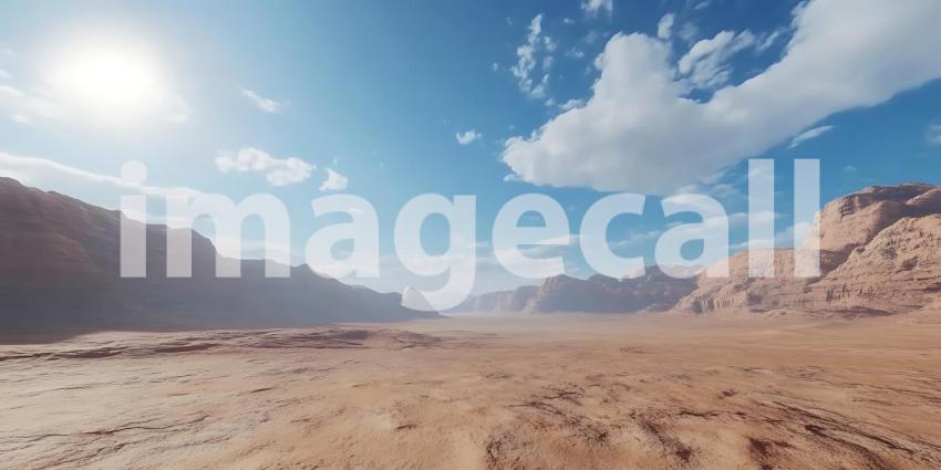 Stunning Wadi Rum Desert Landscape Breathtaking Panoramic View