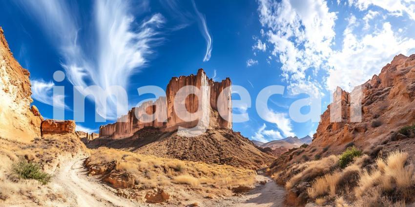 Majestic Canyon Landscape Breathtaking Views of Rugged Terrain a