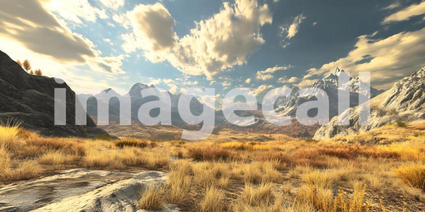 Majestic Mountain Valley Serene Landscape Photography