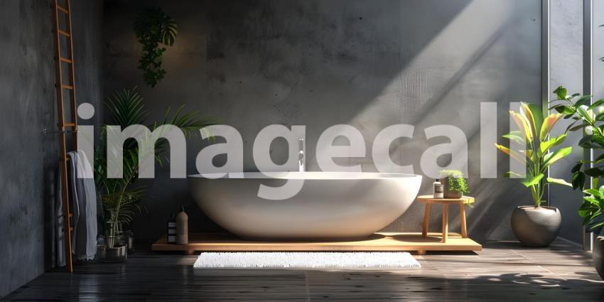 Modern bathroom interior background