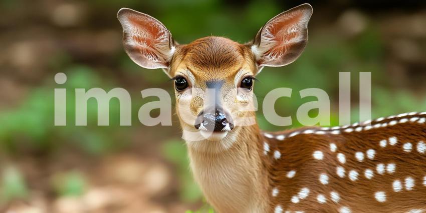 Axis Deer Fawn Closeup Wildlife Photography