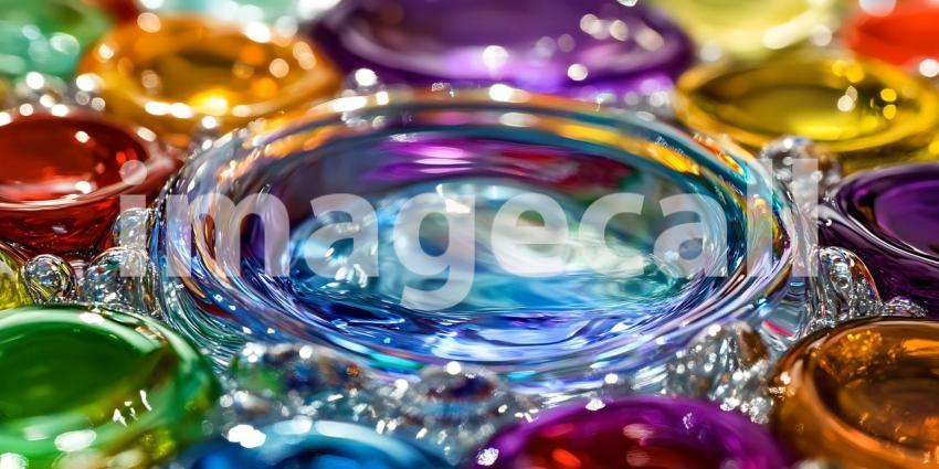 Vibrant Color Splash Abstract Art Background