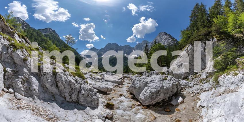 Stunning Mountain Panorama Alpine Landscape Photography