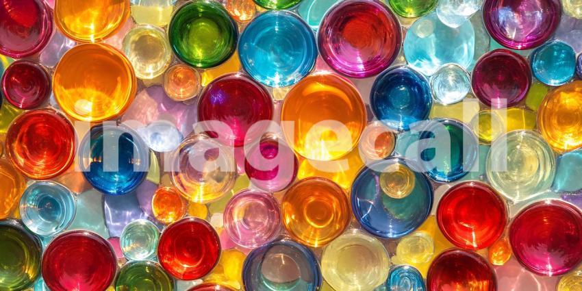 Vibrant Colored Spheres A Colorful Abstract Texture