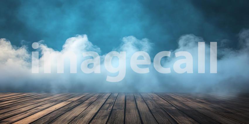 Mystic Fog Dramatic Landscape Photography with Teal Sky