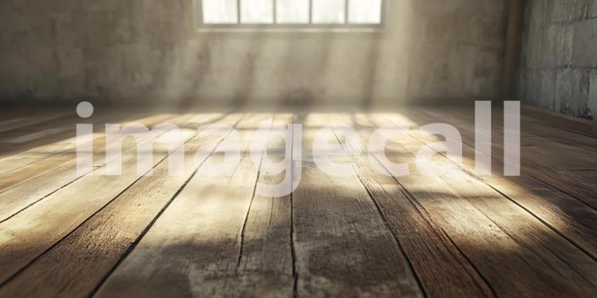Rustic Wooden Floor Sunlit Room Interior Photography  Grunge Tex