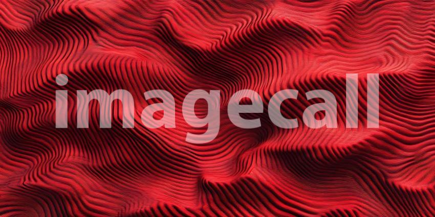 Red Textured Background Abstract Waves Pattern