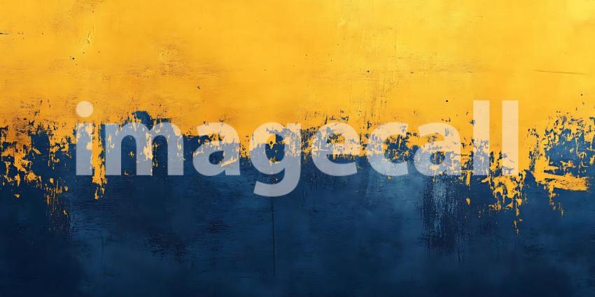 Abstract Blue and Gold Texture Vibrant Color Blend