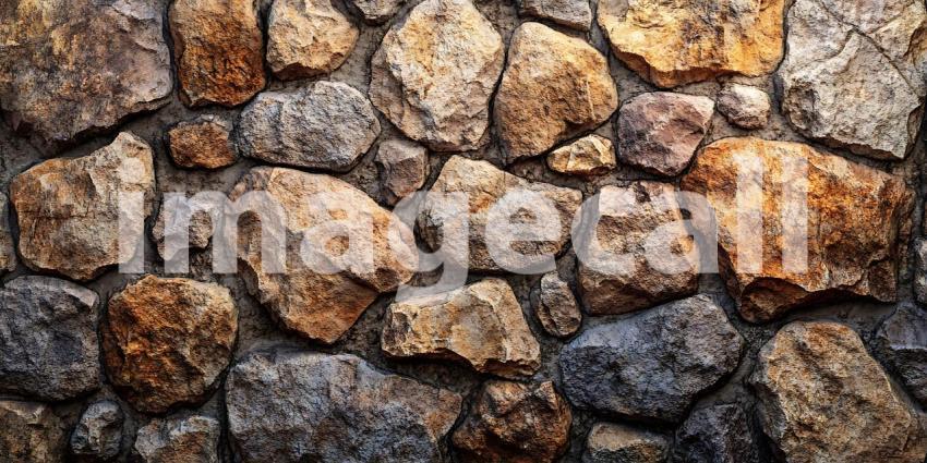 Rustic Stone Wall Texture Background for Design Projects