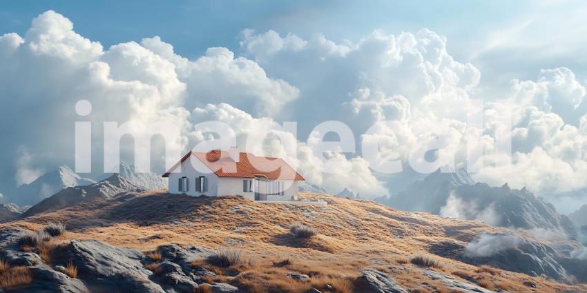 Mountaintop House Scenic Landscape and Dream Home Views