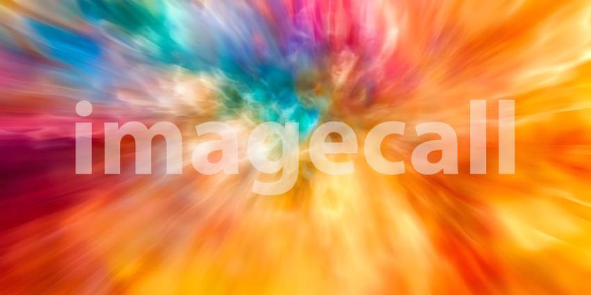 Vibrant Rainbow Burst Colorful Abstract Background