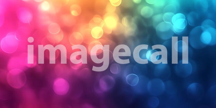 Vibrant Rainbow Bokeh Colorful Abstract Background