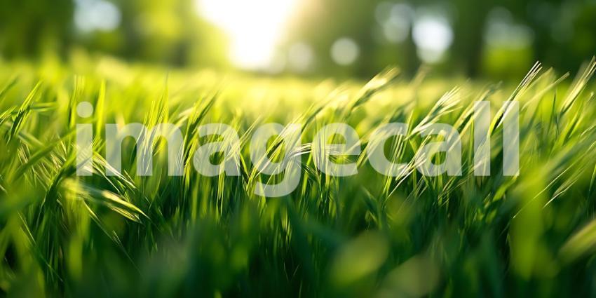 Vibrant Green Grass Natures Lush Landscape Photography