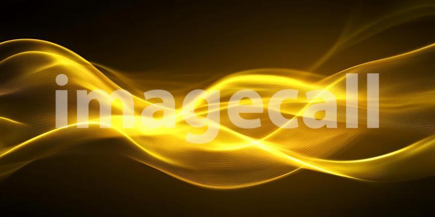 Luminous Gold Wave Abstract Background Texture
