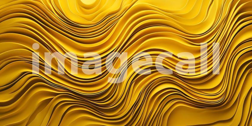 Golden Waves Abstract Texture Background