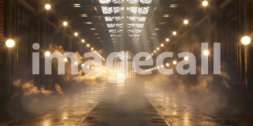 Grand Marble Hall: Luxurious Palace Ballroom with Sunlit Chandeliers and Ornate Decor