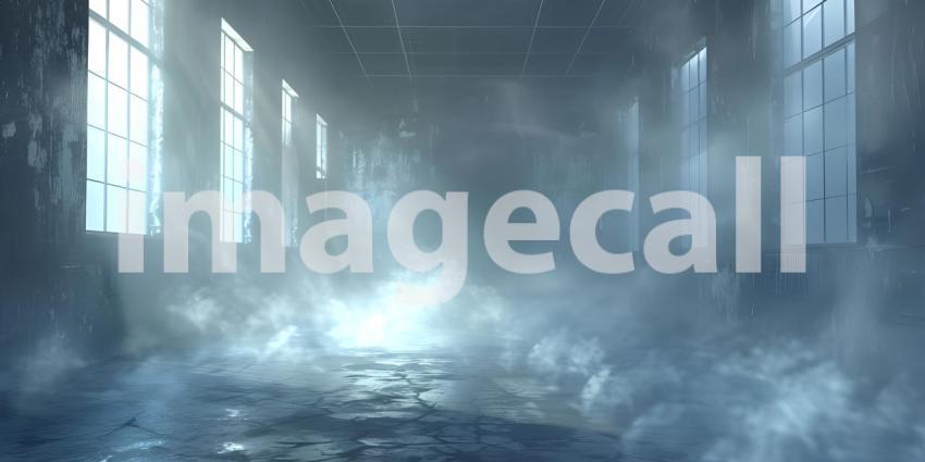 Grand Marble Hall: Luxurious Palace Ballroom with Sunlit Chandeliers and Ornate Decor