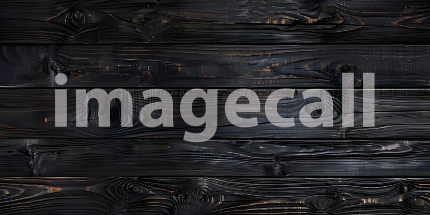 Charred Wooden Planks: Close-Up of Burnt Wood Using Shou Sugi Ban Technique, Highlighting the Natural Grain Patterns and Unique Textures