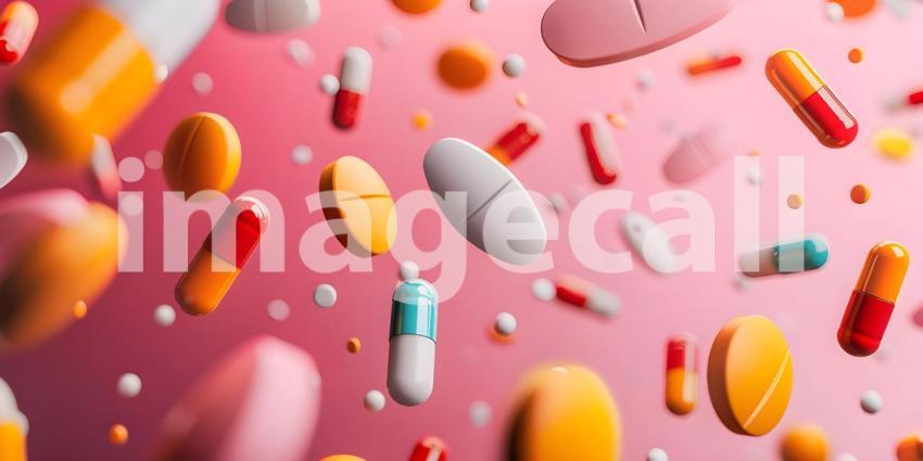 Assortment of Various Pills and Capsules: Diverse Shapes, Sizes, and Colors Depicting a Variety of Medications