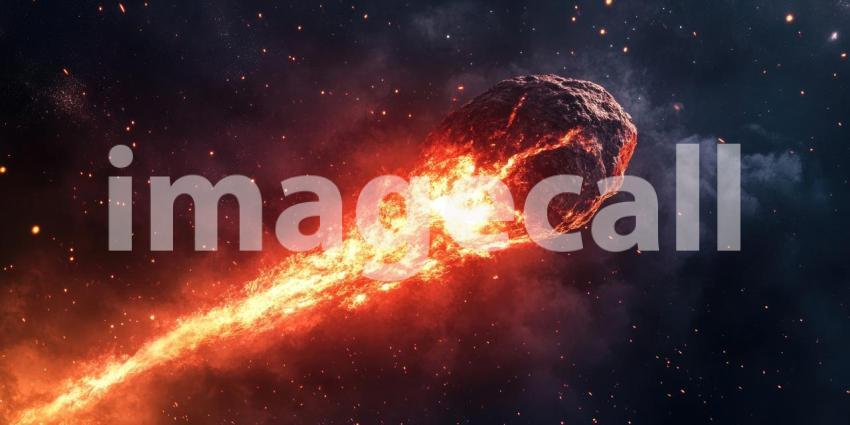 A Barren Lunar Landscape, A Cratered Surface Under a Starry Sky