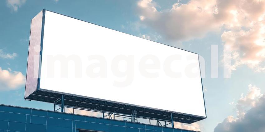 A blank canvas against the sky, waiting to be filled with a captivating message