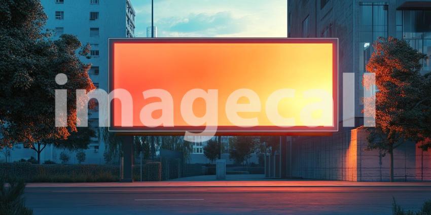 A blank canvas against the sky, waiting to be filled with a captivating message