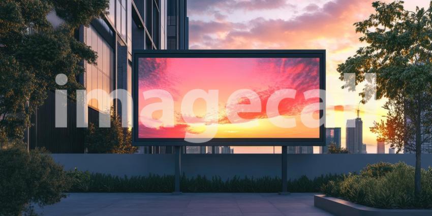 A blank canvas against the sky, waiting to be filled with a captivating message