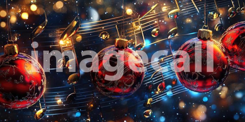 Notes of Christmas cheer, wrapped in festive joy