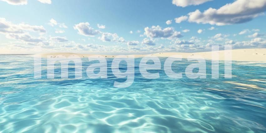 Crystal-clear waters lapping at the shore, inviting you to dive in