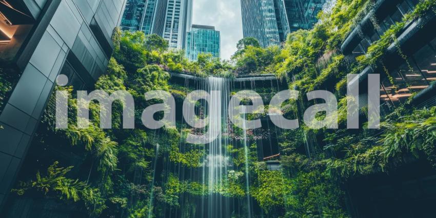 Biomorphic Sanctuary - A futuristic residence seamlessly blends with its natural surroundings