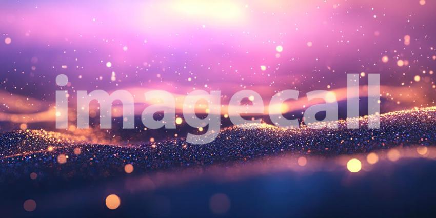 Dreamscape Shimmer - A celestial landscape unfolds, where waves of shimmering stardust ripple across a canvas of vibrant hues, creating a mesmerizing and ethereal vision