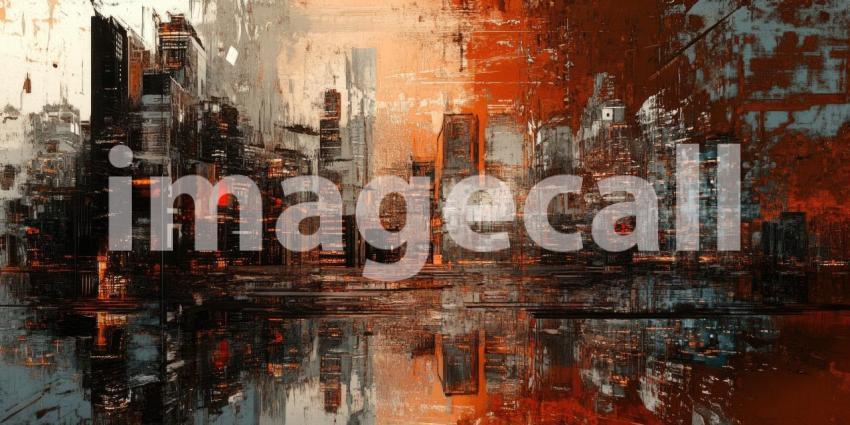 A kaleidoscopic journey through a digital universe, where vibrant hues of red, orange, and blue converge in a mesmerizing symphony of light and data