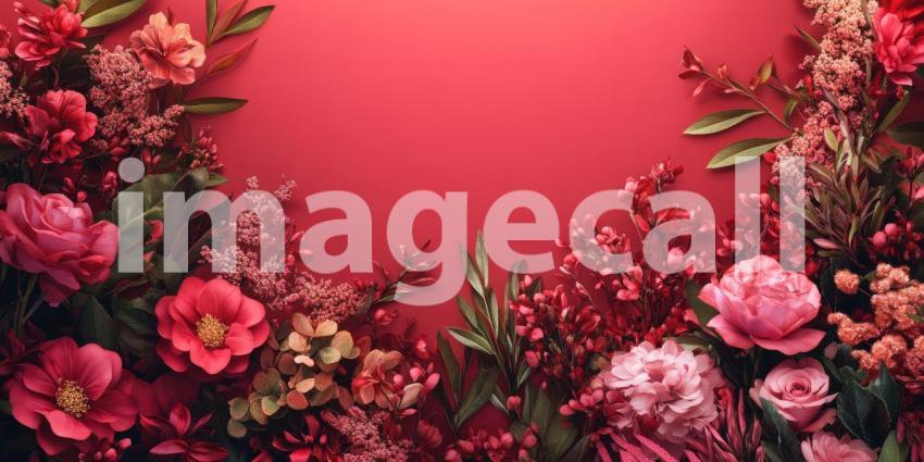 A cluster of vibrant red flowers, bathed in warm sunlight, creates a breathtaking display of natural beauty and delicate elegance