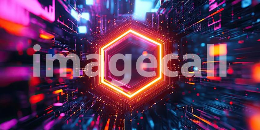 The Digital Hive: A Network of Interconnected Hexagons Illuminates the Future of Technology