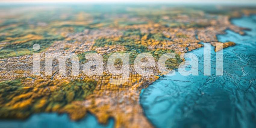 A Celestial Tapestry: A breathtaking aerial view of our planet, showcasing the intricate dance of land and water, a testament to the Earth's breathtaking beauty and delicate balance