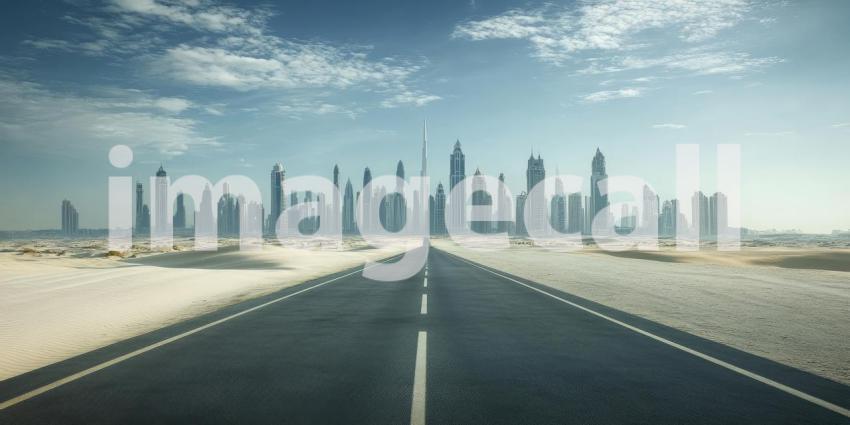 Night Lights and Dreamscapes: A city skyline bathed in a celestial glow, where reality blends with fantasy