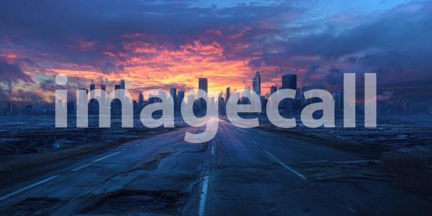 Night Lights and Dreamscapes: A city skyline bathed in a celestial glow, where reality blends with fantasy