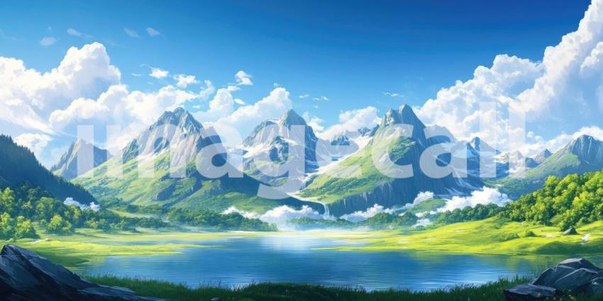 A Tapestry of Peaks: A panoramic view of rolling hills bathed in the warm glow of the setting sun, creating a breathtaking landscape