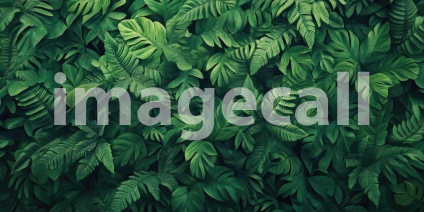 Sunlight Dappled: A vibrant fern frond bathed in sunlight, casting delicate shadows on the forest floor