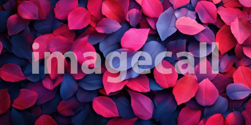 Autumn Embrace: Vibrant red leaves bask in the warm glow of the setting sun, creating a breathtaking autumnal scene