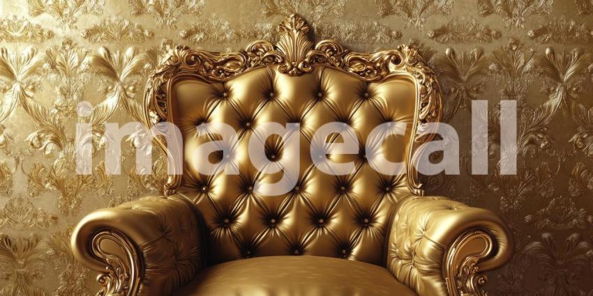 A Tapestry of Gold: A luxurious floral pattern, intricately carved and gilded, creates a breathtaking display of opulence