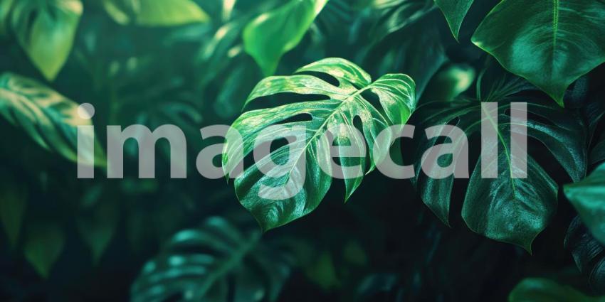 A lush bamboo thicket bathed in warm sunlight, showcasing vibrant green leaves and a sense of tranquility