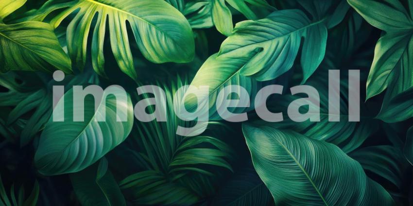 A lush bamboo thicket bathed in warm sunlight, showcasing vibrant green leaves and a sense of tranquility