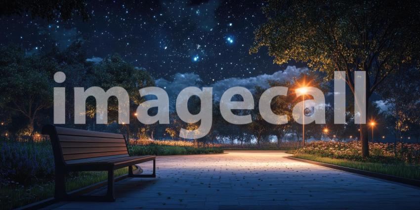 Celestial Serenade: A crescent moon hangs serenely in a sky awash with stars, casting a magical glow over the tranquil ocean