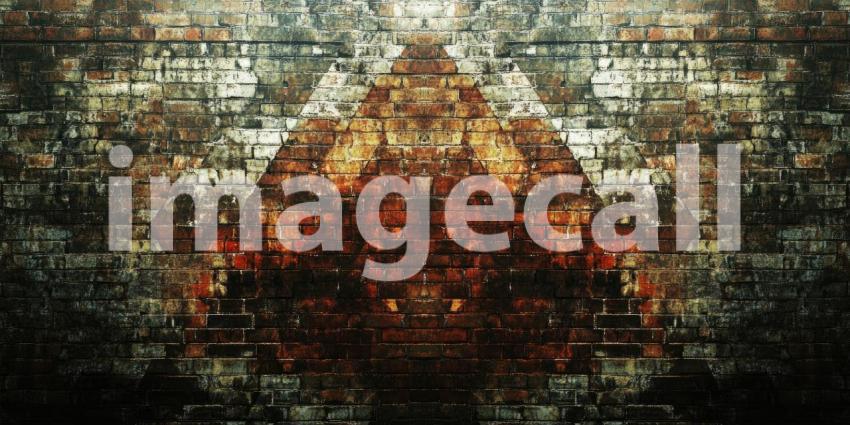 A weathered wall reveals layers of history, where peeling paint and exposed brick tell stories of time and transformation