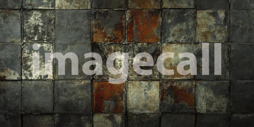 Spotlight on Brick: A beam of light pierces the darkness, illuminating a textured brick wall with a dramatic spotlight effect