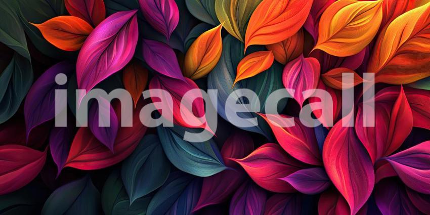 A Tapestry of Tones: A mesmerizing arrangement of leaves, each a vibrant stroke of color, creates a captivating symphony of autumnal hues