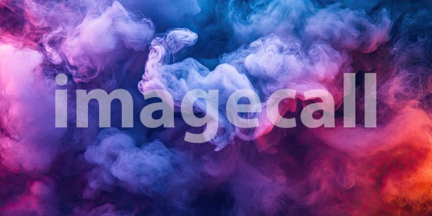 A Dreamlike Haze: Swirling clouds of vibrant colors, a symphony of blues, pinks, and purples, create an abstract and mesmerizing spectacle