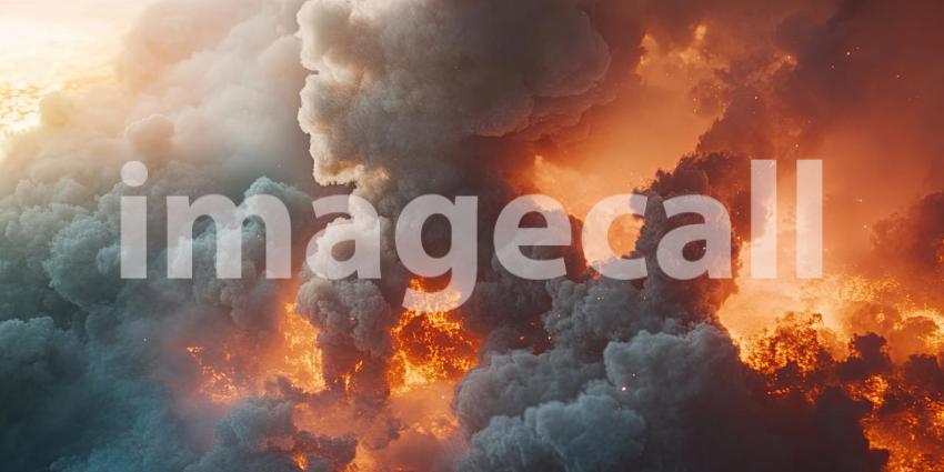 A Dreamlike Haze: Swirling clouds of vibrant colors, a symphony of blues, pinks, and purples, create an abstract and mesmerizing spectacle